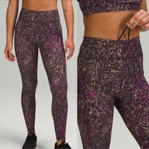 Lululemon Wunder Train High-Rise Tight 28" Topography Multi Purple Pink 12